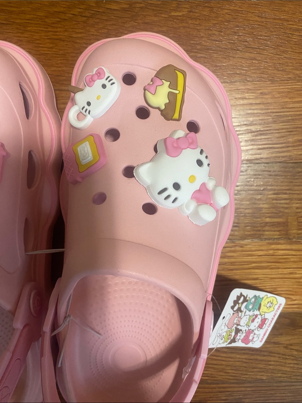 Hello Kitty women’s Light Pink Clog Sandals with Charms - Picture 6 of 9